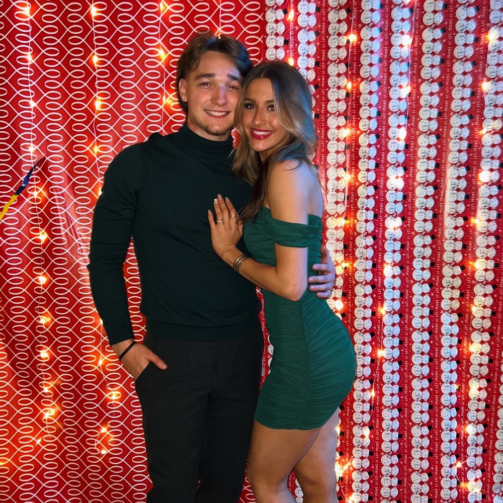 green mini formal dress